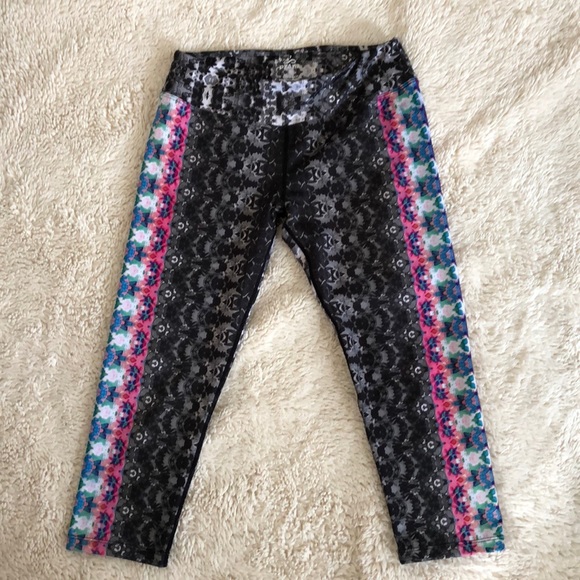 Prana Pants - PrAna Roxanne Printed Legging Sz M Yoga Capri